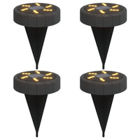 Luci Solari da Terra con Picchetti da Esterno 4pz Bianco Caldo