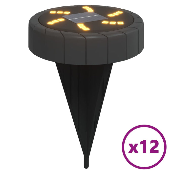 Luci Solari da Terra con Picchetti da Esterno 12pz Bianco Caldo 4008195