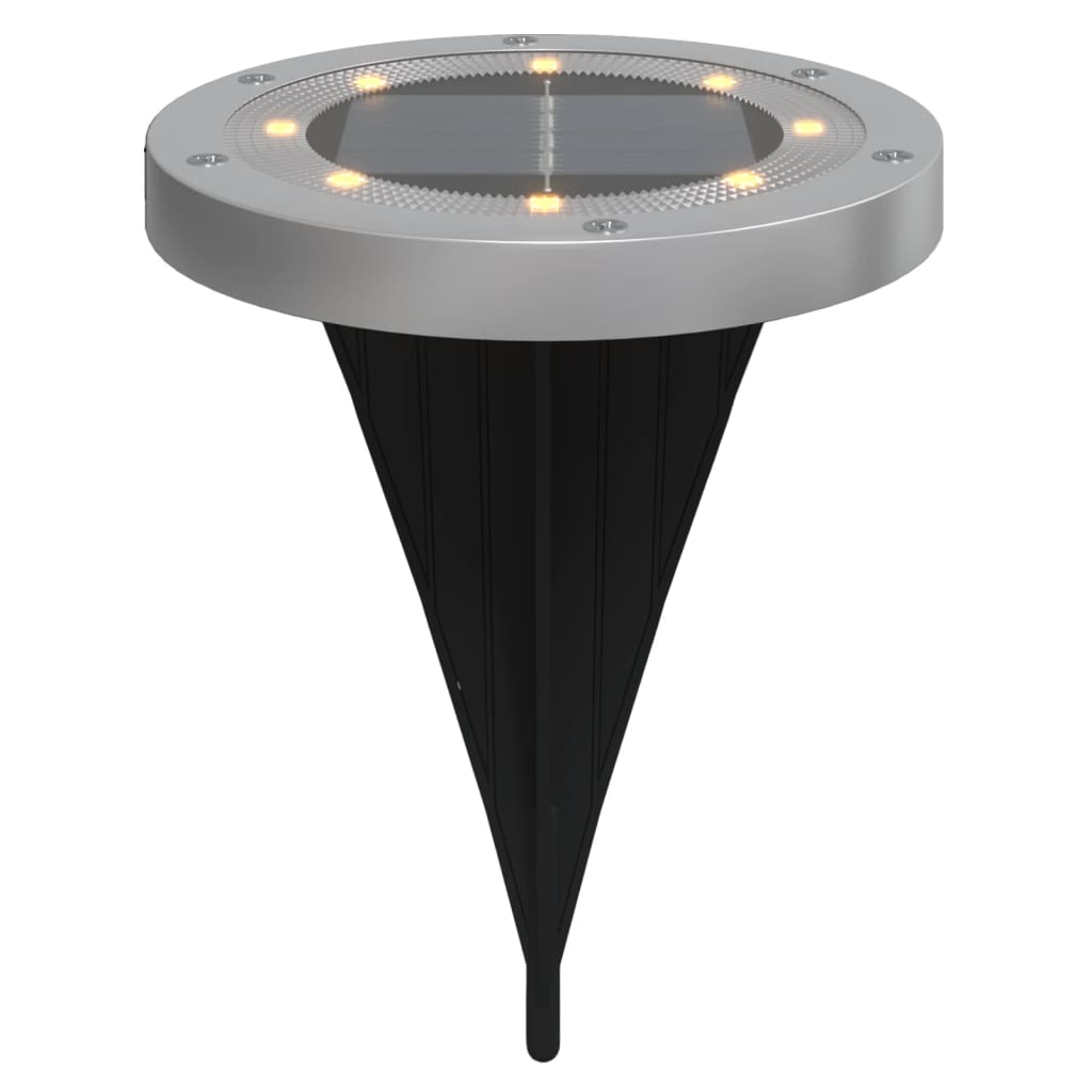 Luci Solari da Terra con Picchetti da Esterno 12pz Bianco Caldo 4008201