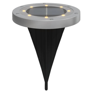 Luci Solari da Terra con Picchetti da Esterno 12pz Bianco Caldo 4008201