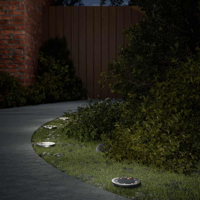 Luci Solari da Terra con Picchetti da Esterno 12pz Bianco Caldo 4008201