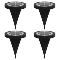 Luci Solari da Terra con Picchetti da Esterno 4pz Bianco Caldo 4008202