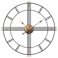 Orologio da Parete Nero Ø60 cm in Ferro 4008410