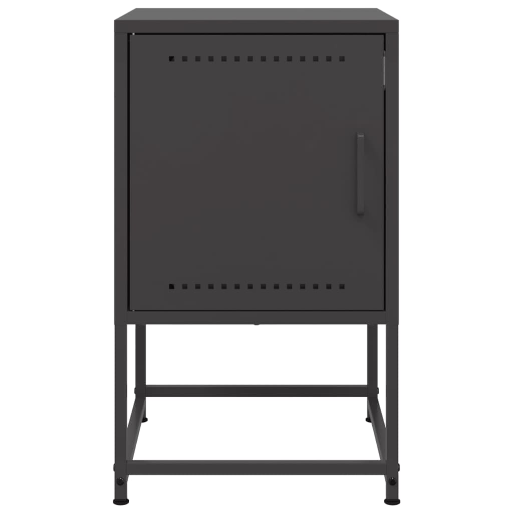 Comodino Nero 36x39x60,5 cm in Acciaio 846446