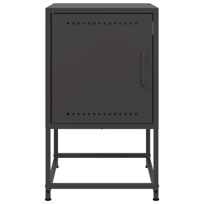 Comodino Nero 36x39x60,5 cm in Acciaio 846446