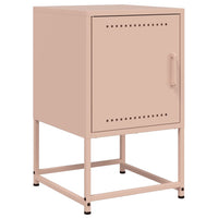Comodini 2 pz Rosa 36x39x60,5 cm in Acciaio 846449