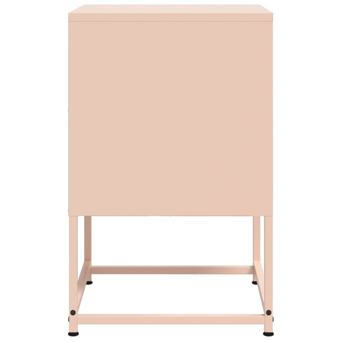 Comodini 2 pz Rosa 36x39x60,5 cm in Acciaio 846449