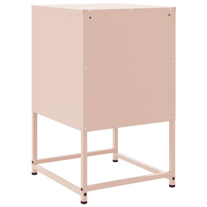 Comodini 2 pz Rosa 36x39x60,5 cm in Acciaio 846449
