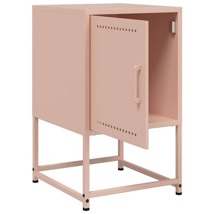 Comodini 2 pz Rosa 36x39x60,5 cm in Acciaio 846449