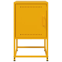 Comodino-Tavolino da notte Giallo Senape 36x39x60,5 cm in Acciaio 846126