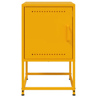 Comodini 2 pz Giallo Senape 36x39x60,5 cm in Acciaio 846453