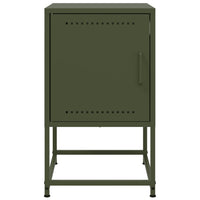 Comodini 2 pz Verde Oliva 36x39x60,5 cm in Acciaio 846455