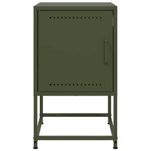 Comodini 2 pz Verde Oliva 36x39x60,5 cm in Acciaio 846455