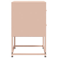 Comodini 2 pz Rosa 36x39x60,5 cm in Acciaio 846461