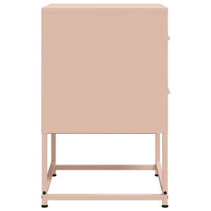Comodini 2 pz Rosa 36x39x60,5 cm in Acciaio 846461
