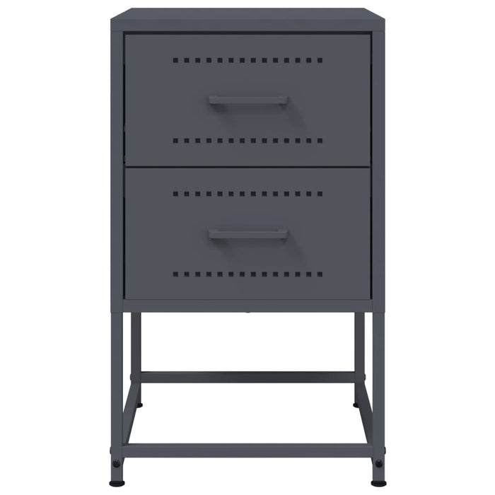 Comodini 2 pz Antracite 36x39x60,5 cm in Acciaio 846463