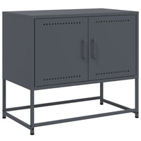 Mobile TV-Credenza TV-Console TV Antracite 68,5x39x60,5 cm in Acciaio