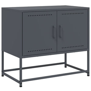 Mobile TV-Credenza TV-Console TV Antracite 68,5x39x60,5 cm in Acciaio