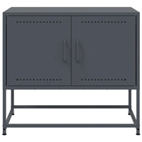 Mobile TV-Credenza TV-Console TV Antracite 68,5x39x60,5 cm in Acciaio