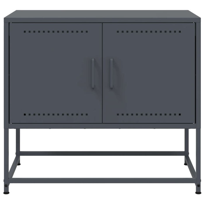 Mobile TV-Credenza TV-Console TV Antracite 68,5x39x60,5 cm in Acciaio