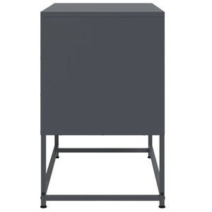 Mobile TV-Credenza TV-Console TV Antracite 68,5x39x60,5 cm in Acciaio
