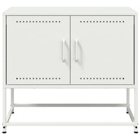 Mobile TV-Credenza TV-Console TV Bianco 68,5x39x60,5 cm in Acciaio