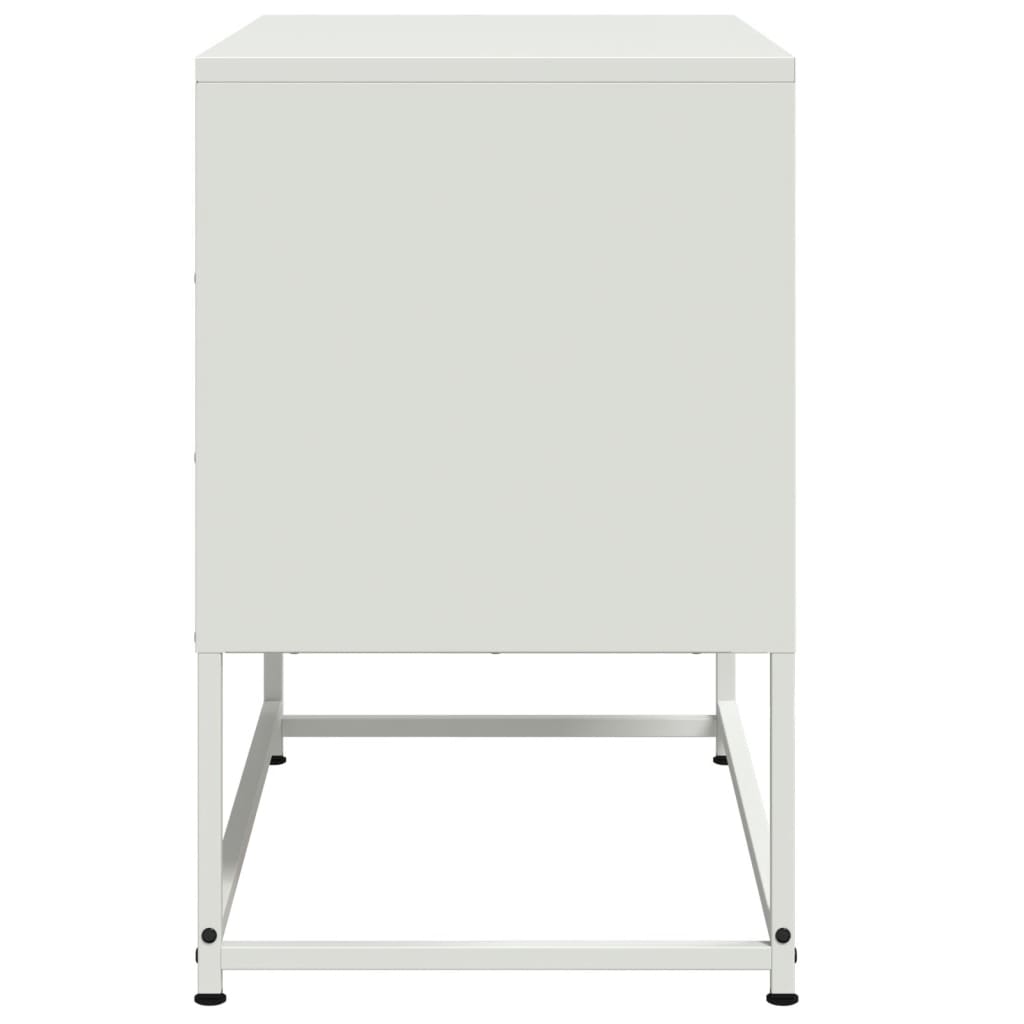 Mobile TV-Credenza TV-Console TV Bianco 68,5x39x60,5 cm in Acciaio