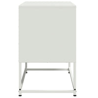 Mobile TV-Credenza TV-Console TV Bianco 68,5x39x60,5 cm in Acciaio