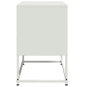 Mobile TV-Credenza TV-Console TV Bianco 68,5x39x60,5 cm in Acciaio