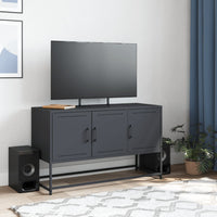 Mobile TV-Credenza TV-Console TV Antracite 100,5x39x60,5 cm in Acciaio 487585