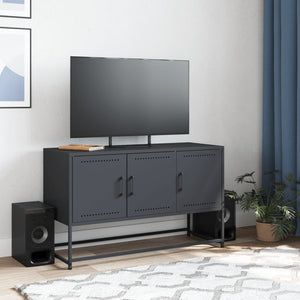 Mobile TV-Credenza TV-Console TV Antracite 100,5x39x60,5 cm in Acciaio 487585