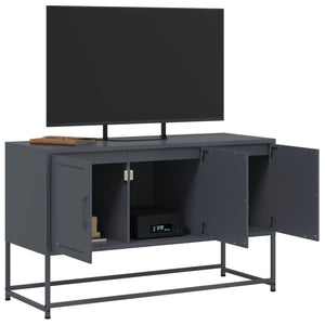 Mobile TV-Credenza TV-Console TV Antracite 100,5x39x60,5 cm in Acciaio 487585