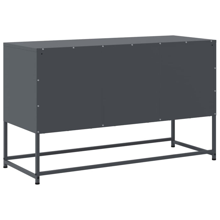 Mobile TV-Credenza TV-Console TV Antracite 100,5x39x60,5 cm in Acciaio 487585