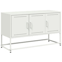 Mobile TV-Credenza TV-Console TV Bianco 100,5x39x60,5 cm in Acciaio 816294