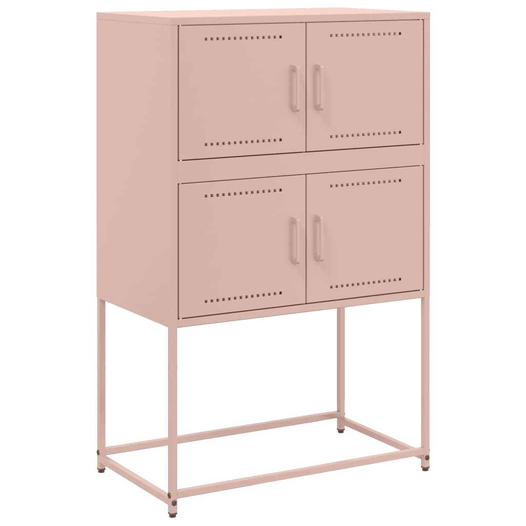 Credenza-Buffet-Armadio da cucina Rosa 68,5x38,5x107 cm in Acciaio 863596