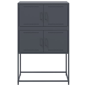 Credenza-Buffet-Armadio da cucina Antracite 68,5x38,5x107 cm in Acciaio 347337