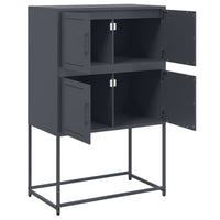 Credenza-Buffet-Armadio da cucina Antracite 68,5x38,5x107 cm in Acciaio 347337