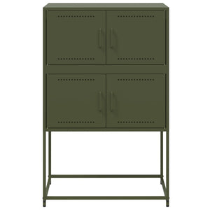Credenza Verde Oliva 68,5x38,5x107 cm in Acciaio 846486