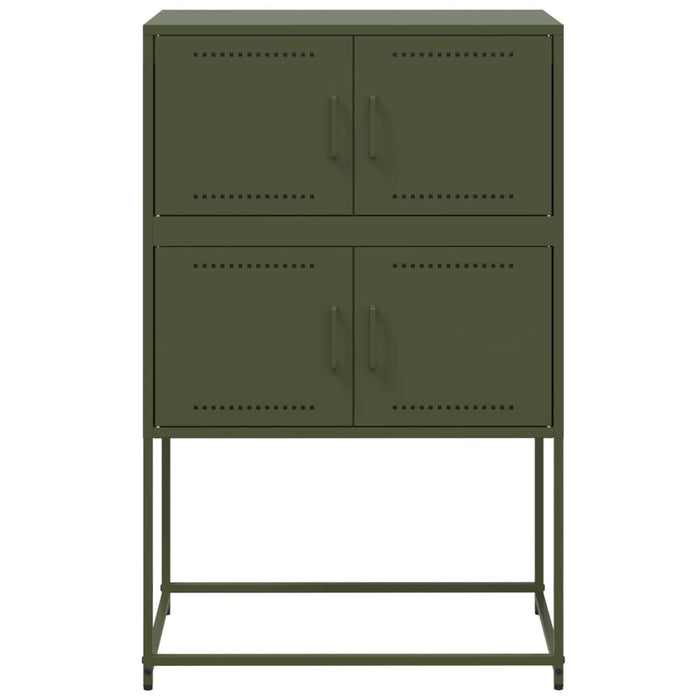 Credenza Verde Oliva 68,5x38,5x107 cm in Acciaio 846486