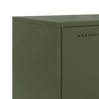Credenza Verde Oliva 68,5x38,5x107 cm in Acciaio 846486