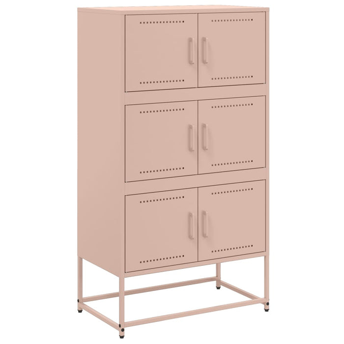 Credenza-Buffet-Armadio da cucina Rosa 68,5x38,5x123,5 in Acciaio 314932