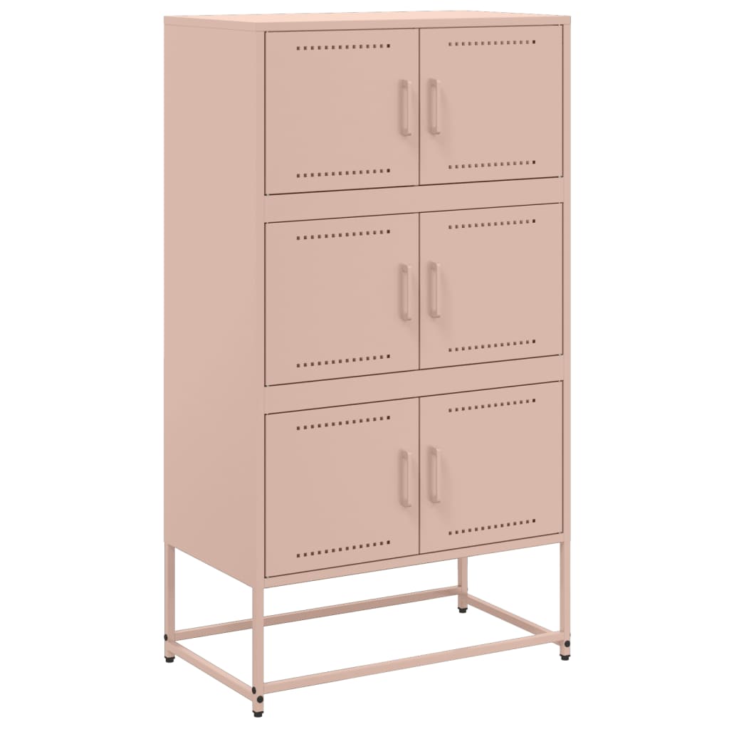 Credenza Rosa 68,5x38,5x123,5 in Acciaio 846489