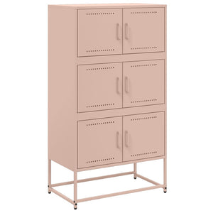 Credenza Rosa 68,5x38,5x123,5 in Acciaio 846489