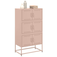 Credenza Rosa 68,5x38,5x123,5 in Acciaio 846489