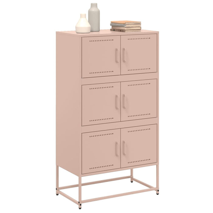 Credenza Rosa 68,5x38,5x123,5 in Acciaio 846489