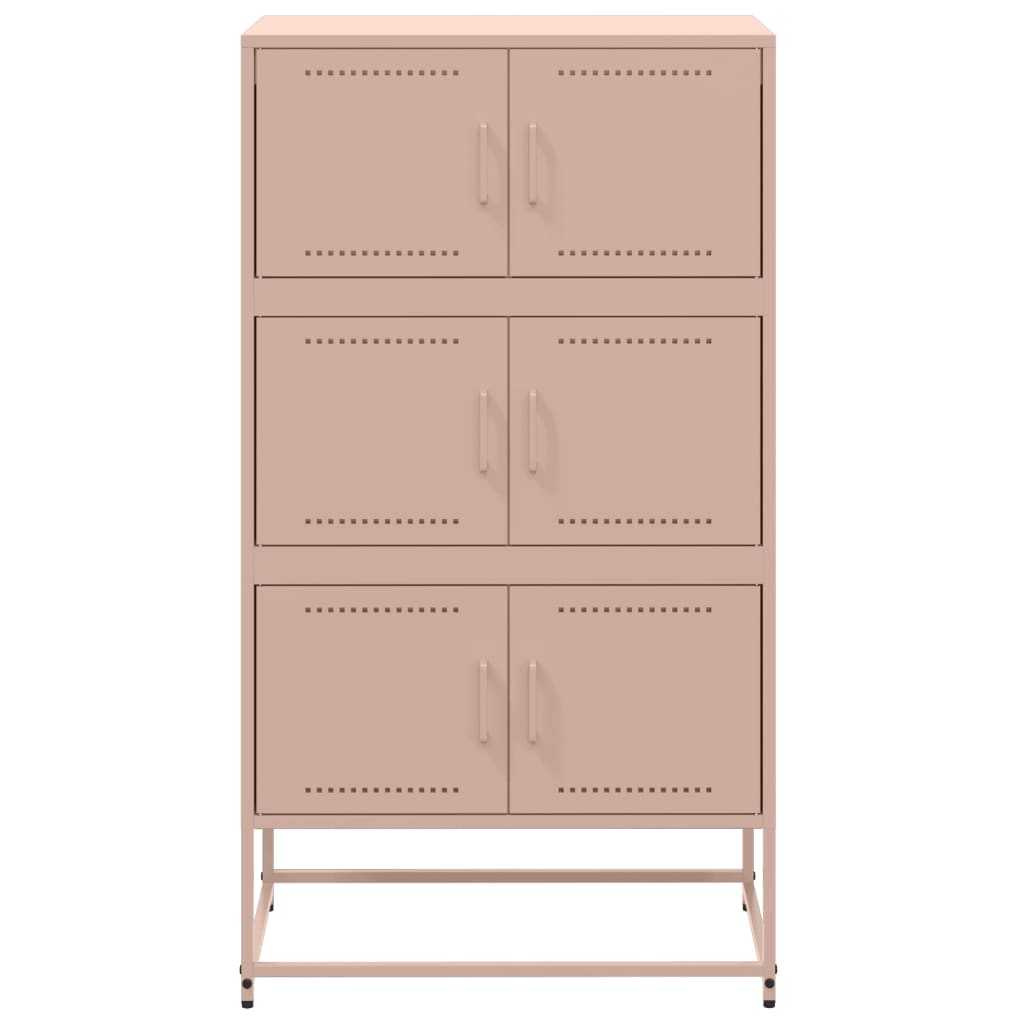 Credenza Rosa 68,5x38,5x123,5 in Acciaio 846489