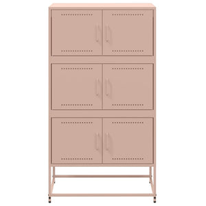 Credenza-Buffet-Armadio da cucina Rosa 68,5x38,5x123,5 in Acciaio 314932