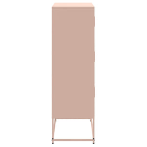 Credenza Rosa 68,5x38,5x123,5 in Acciaio 846489