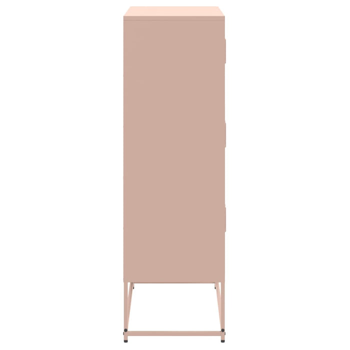 Credenza Rosa 68,5x38,5x123,5 in Acciaio 846489