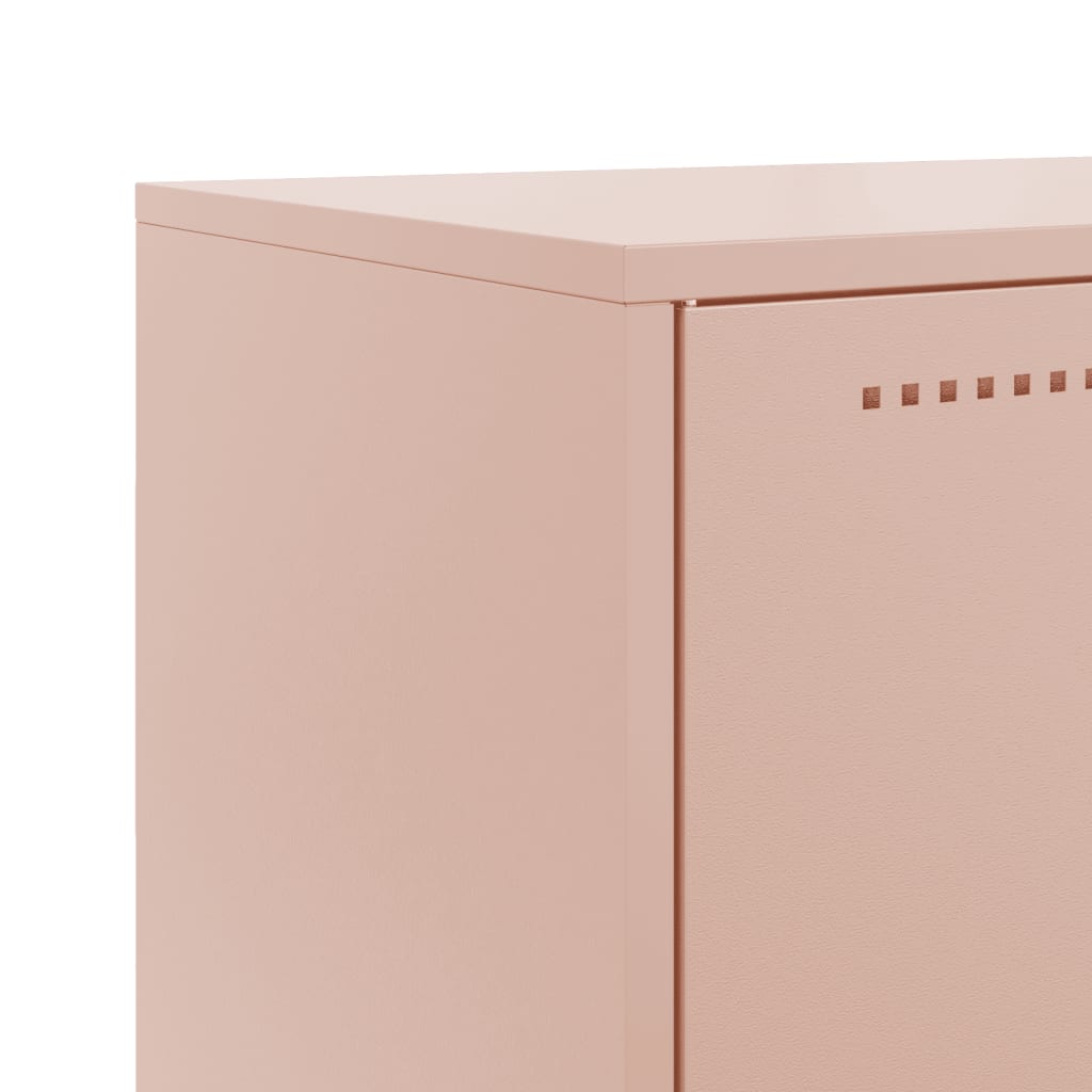 Credenza Rosa 68,5x38,5x123,5 in Acciaio 846489